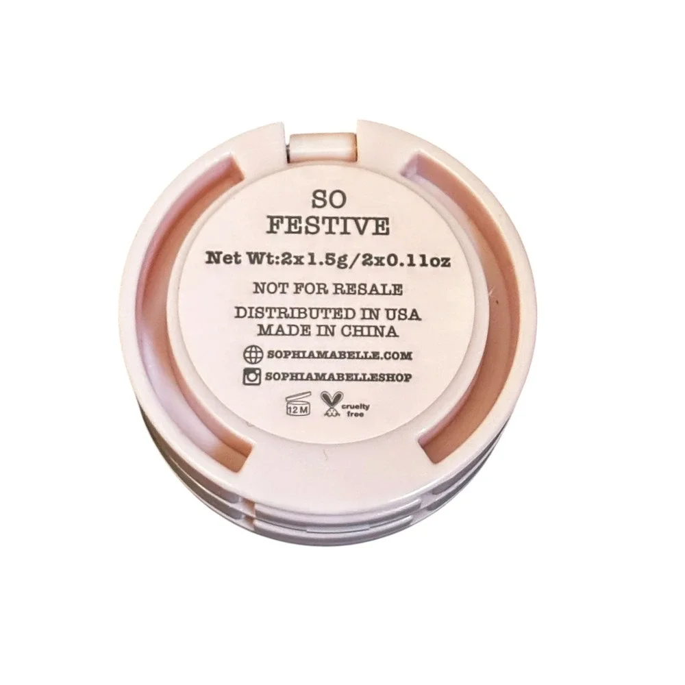 Sophia + Mabelle The Stack Eyeshadow Duo So Festive Matte Shimmer Cruelty Free